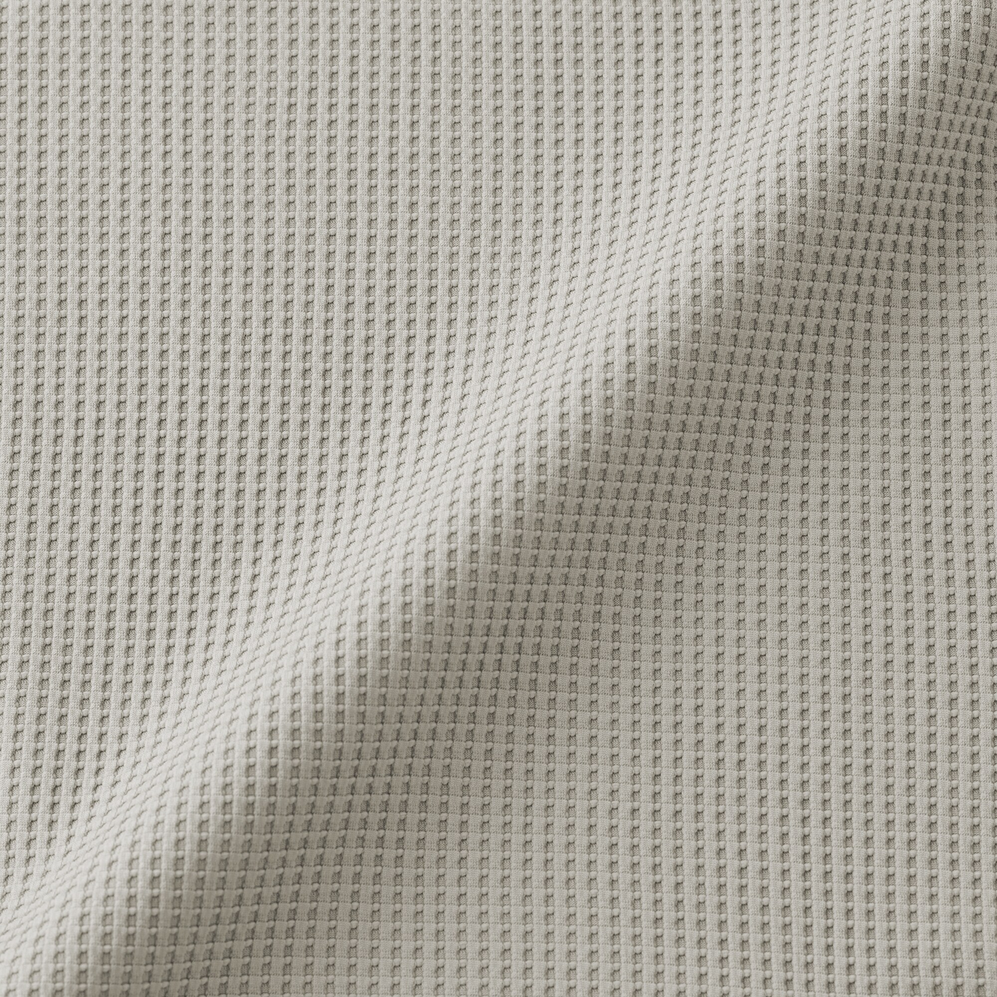 紳士　ＵＶカット乾きやすいワッフルクルーネック長袖Ｔシャツ