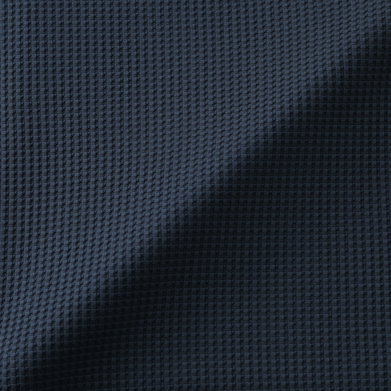 ＜循環＞紳士　ＵＶカット乾きやすいワッフルクルーネック長袖Ｔシャツ