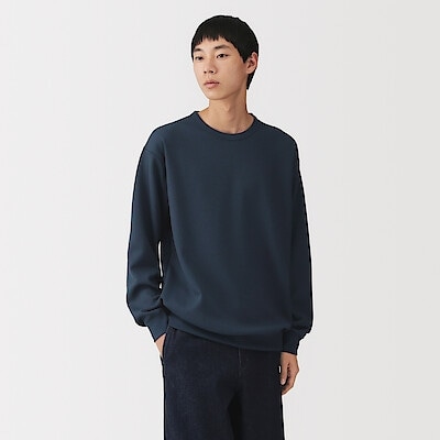 紳士　ＵＶカット乾きやすいワッフルクルーネック長袖Ｔシャツ