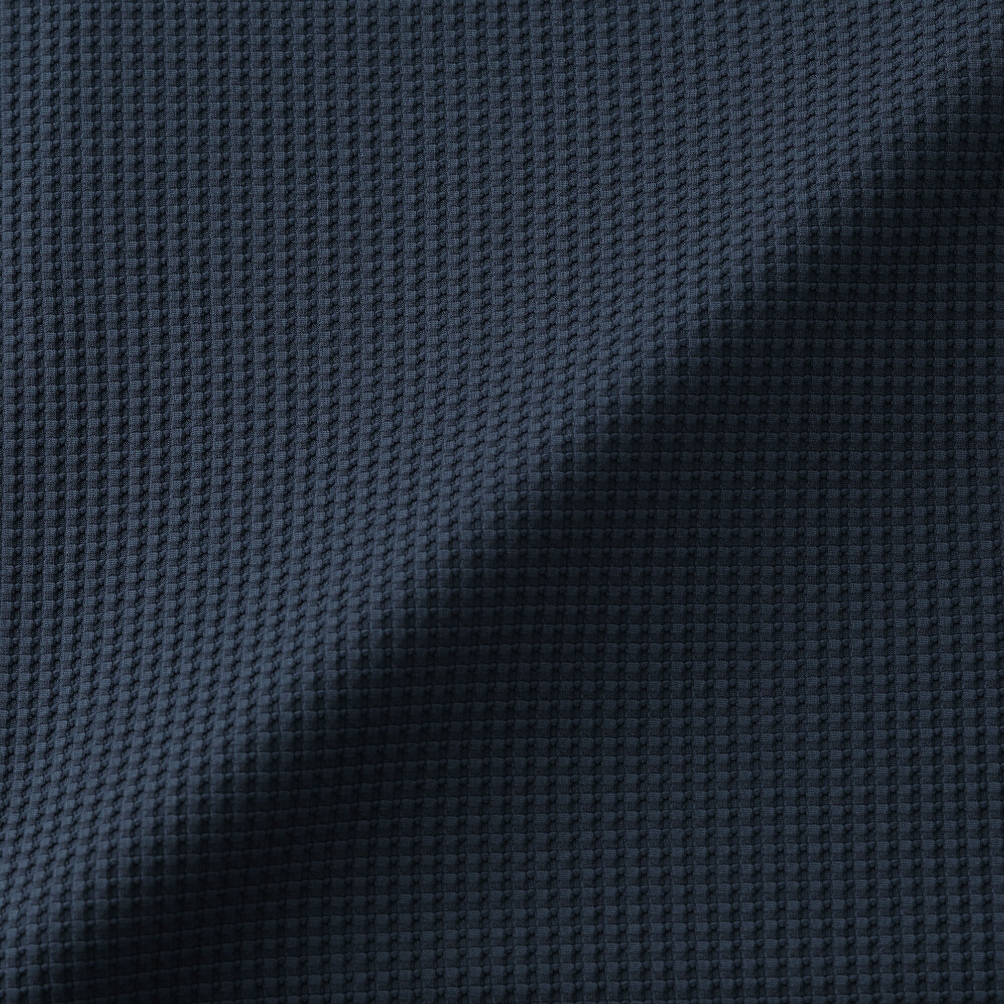 紳士　ＵＶカット乾きやすいワッフルクルーネック長袖Ｔシャツ