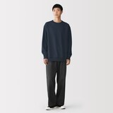 紳士　ＵＶカット乾きやすいワッフルクルーネック長袖Ｔシャツ