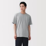 紳士　天竺編みクルーネック半袖Ｔシャツ（ＡＳＥＡＮ）