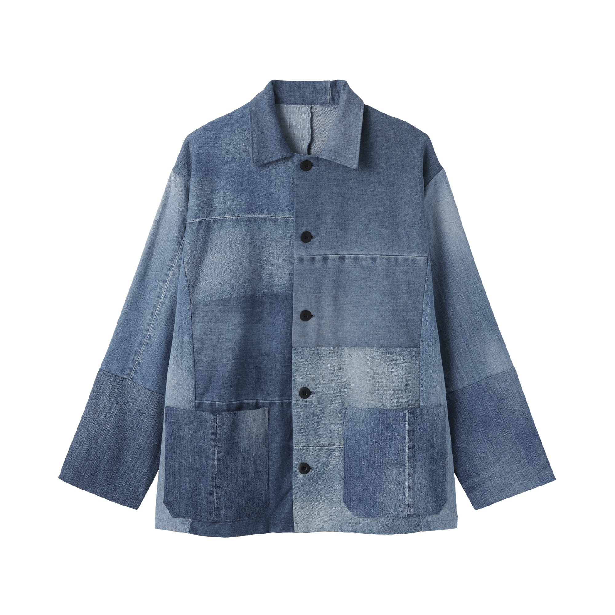 つながる服　デニムカバーオール