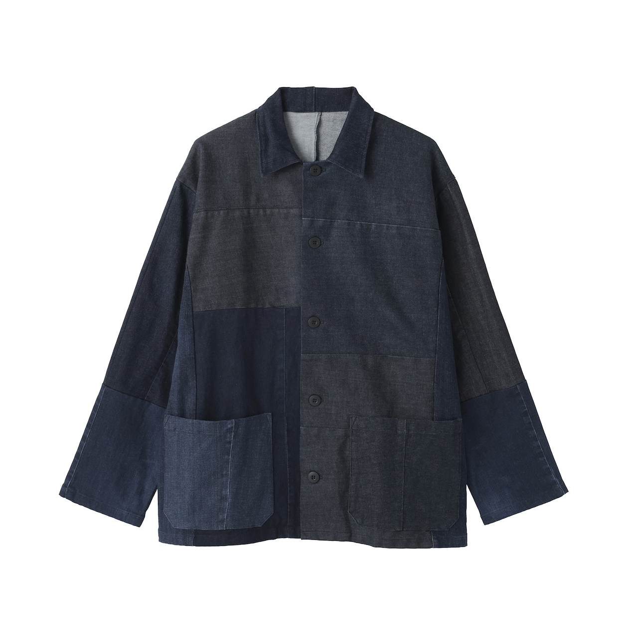 つながる服　デニムカバーオール