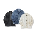 つながる服　デニムカバーオール