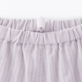 婦人　脇に縫い目のない　薄手ガーゼ五分袖パジャマ