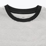 キッズ　綿天竺編みクルーネック半袖Ｔシャツ　ボーダー