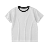キッズ　綿天竺編みクルーネック半袖Ｔシャツ　ボーダー