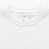 ベビー　あたまするっと　綿天竺編みクルーネック半袖Ｔシャツ　無地