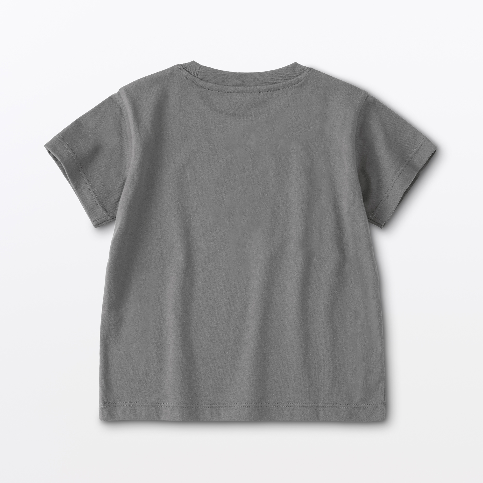 ベビー　あたまするっと　綿天竺編みクルーネック半袖Ｔシャツ　無地