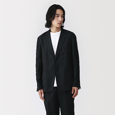 【２月下旬発売予定】紳士　リネン洗いざらしジャケット