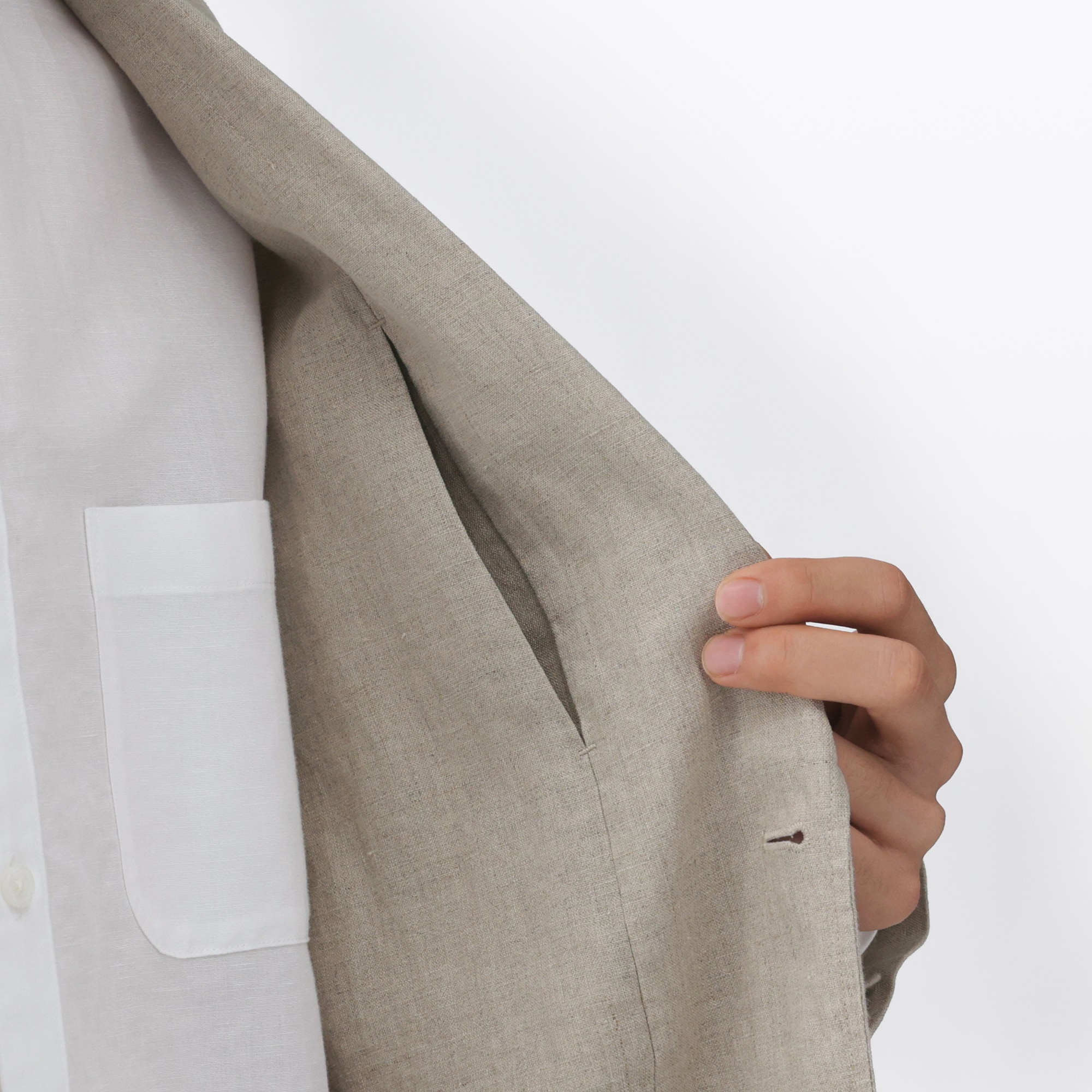 紳士 リネン洗いざらしジャケット | 無印良品