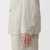 紳士　リネン洗いざらしジャケット