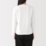 婦人　天竺編みクルーネック長袖Ｔシャツ