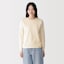 婦人　天竺編みクルーネック長袖Ｔシャツ