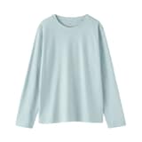 婦人　天竺編みクルーネック長袖Ｔシャツ