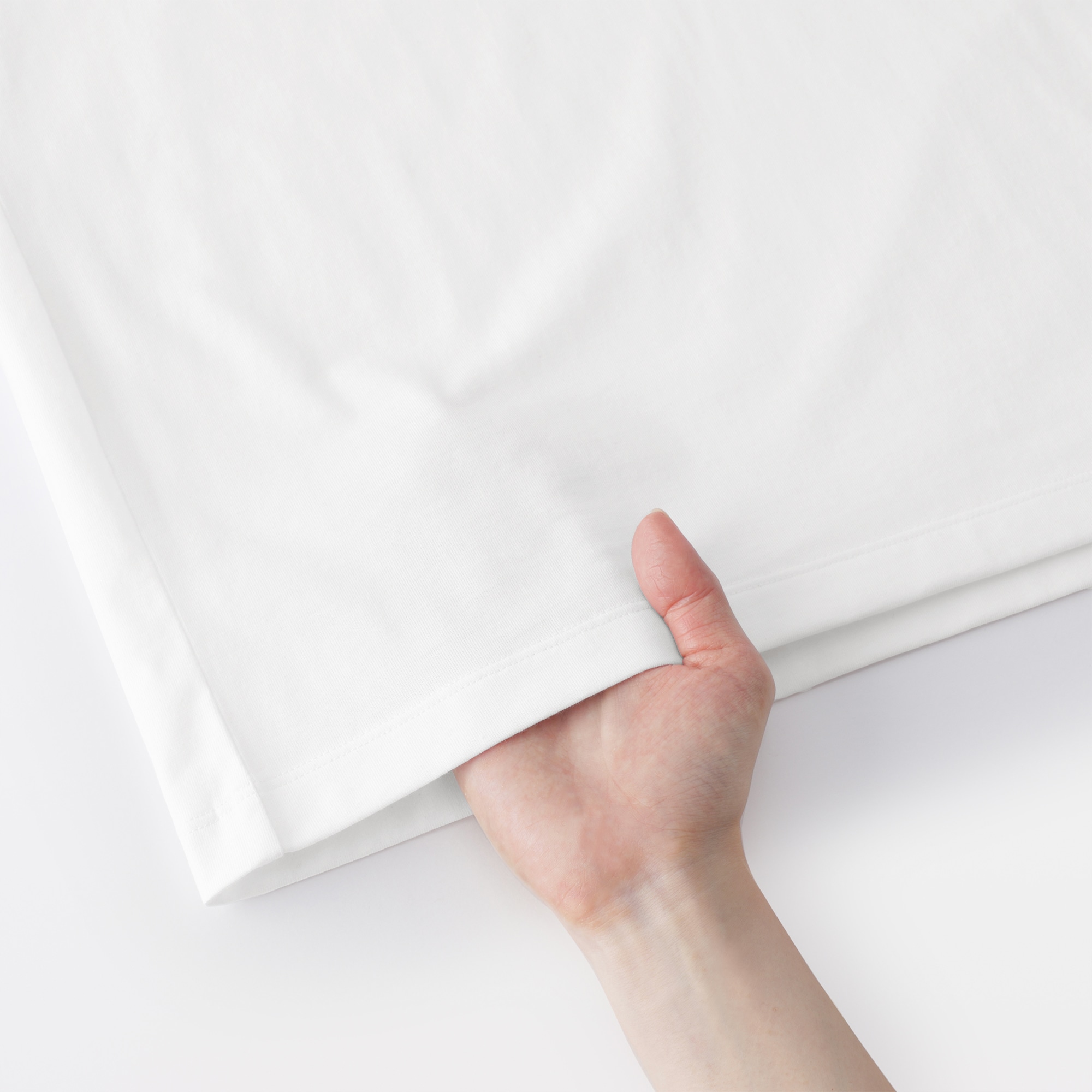 婦人　天竺編みクルーネック長袖Ｔシャツ