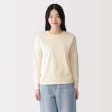 婦人　天竺編みクルーネック長袖Ｔシャツ