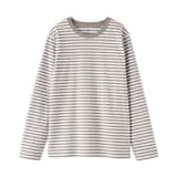 婦人　天竺編みクルーネック長袖Ｔシャツ