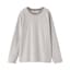 婦人　天竺編みクルーネック長袖Ｔシャツ