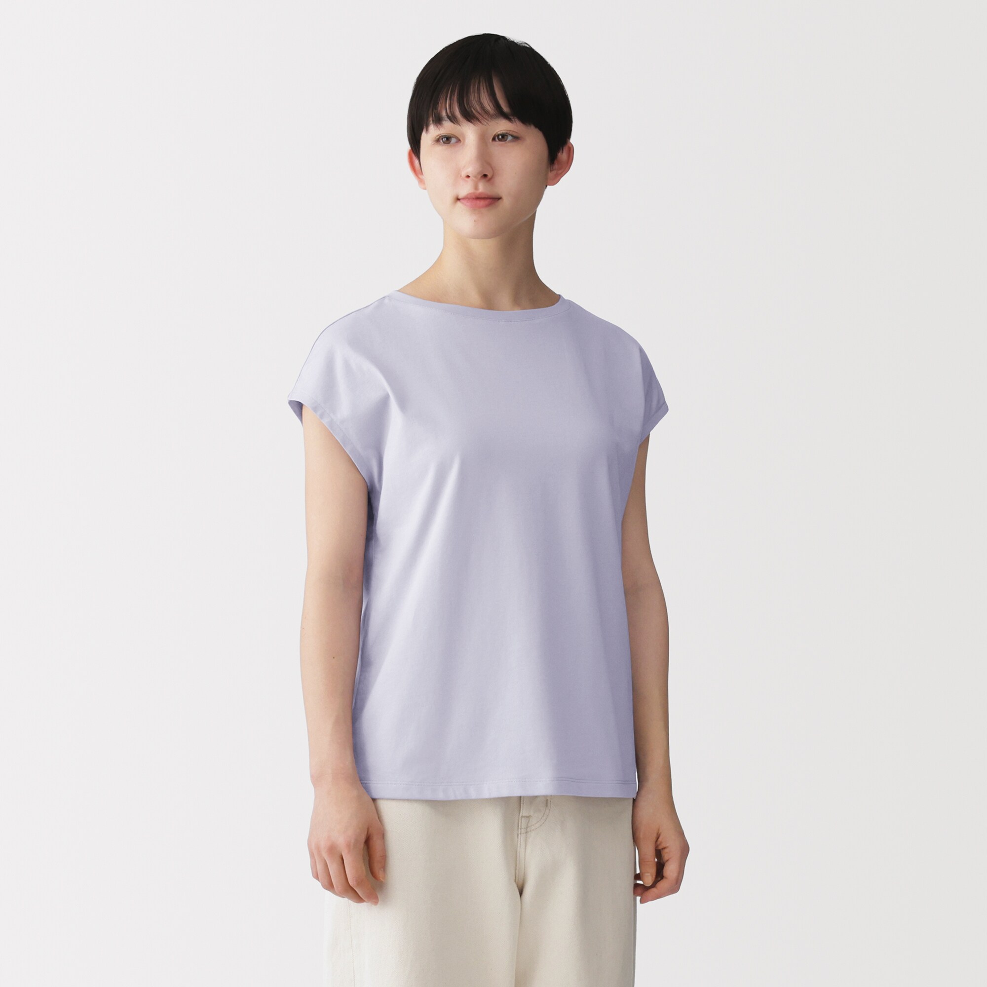 婦人　天竺編みフレンチスリーブＴシャツ