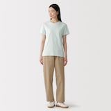 婦人　天竺編みクルーネック半袖Ｔシャツ