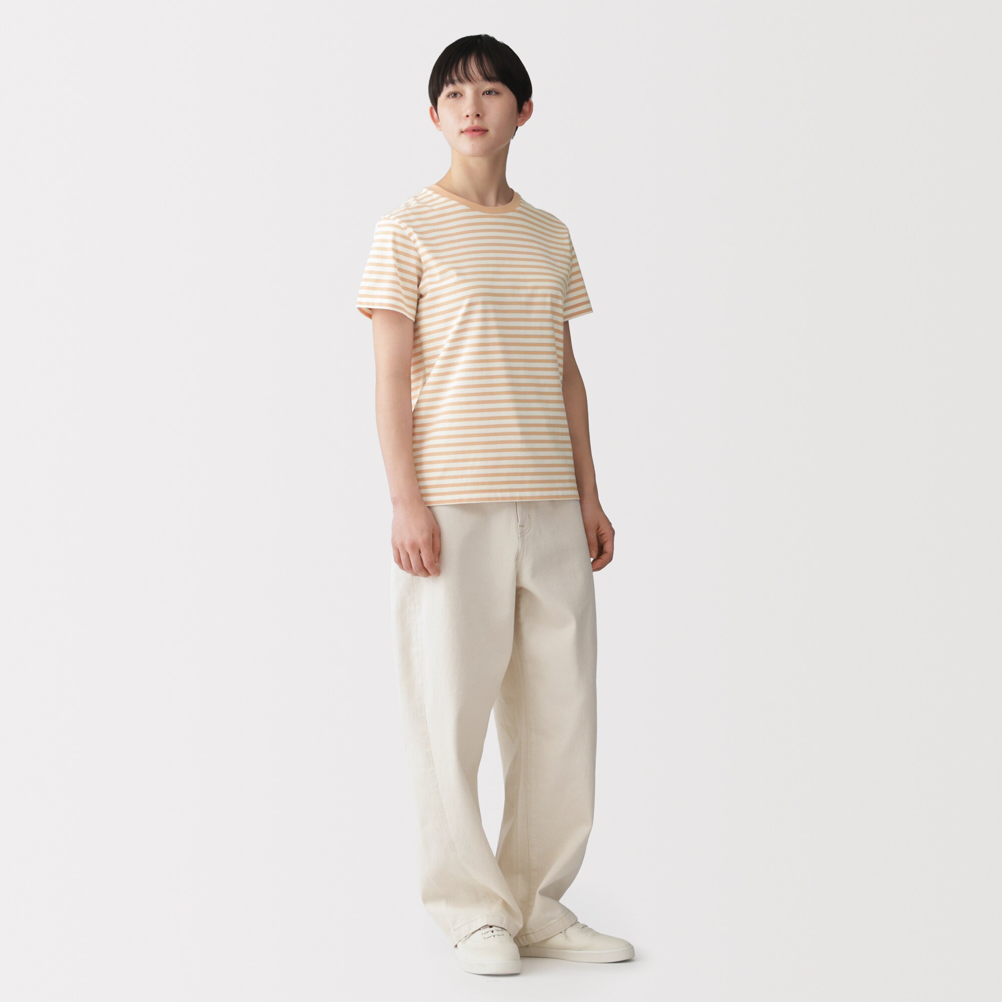 婦人　天竺編みクルーネック半袖Ｔシャツ