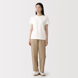 婦人　天竺編みクルーネック半袖Ｔシャツ