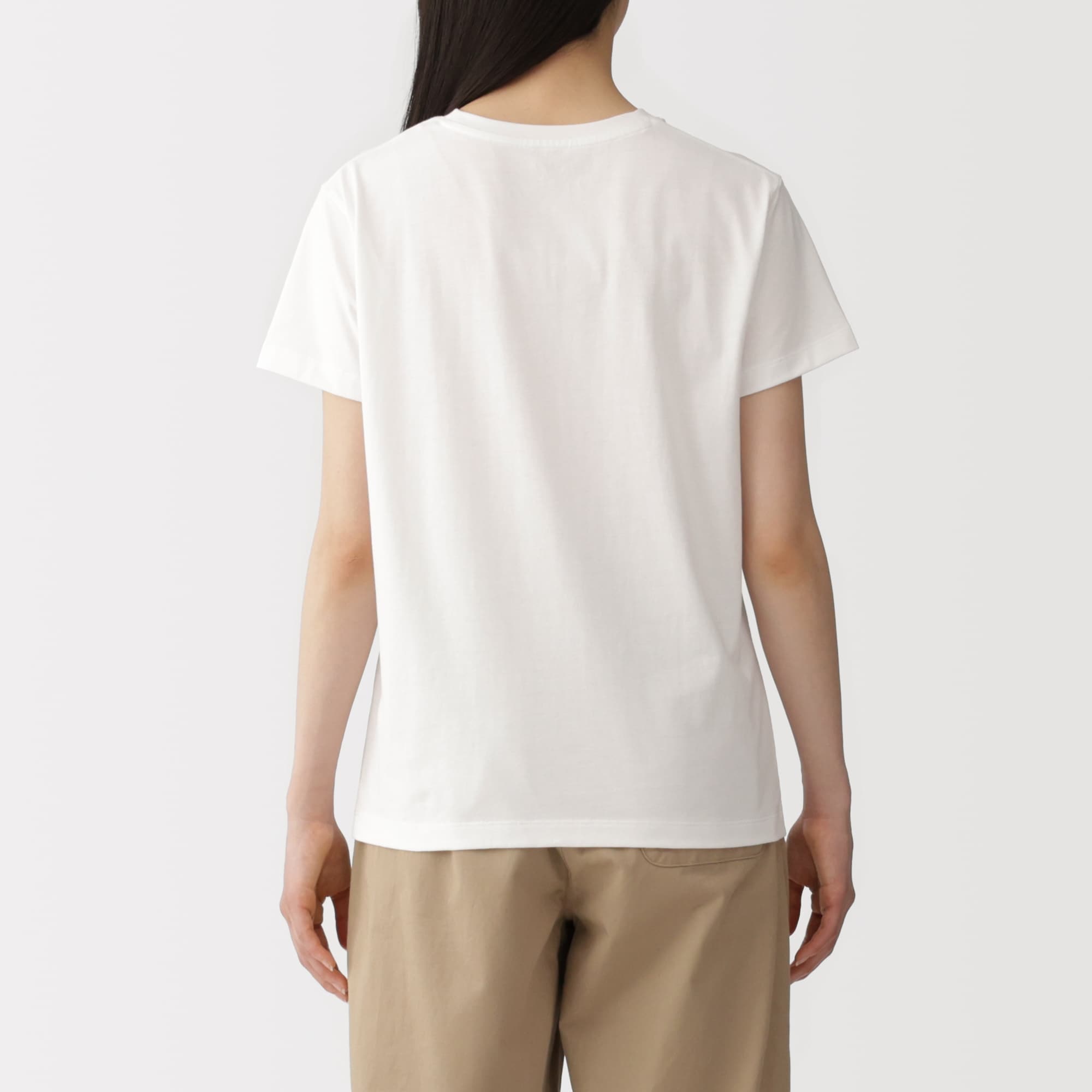 キラママ　Plage　クラシック天竺Tシャツ　ホワイト サイロプレミアム天竺BIG Tシャツ｜BIGI online store - ビギ