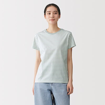婦人　天竺編みクルーネック半袖Ｔシャツ
