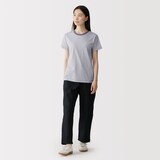 婦人　天竺編みクルーネック半袖Ｔシャツ