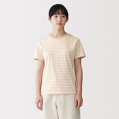 婦人　天竺編みクルーネック半袖Ｔシャツ