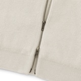 紳士　洗える畦編みフルジップカーディガン