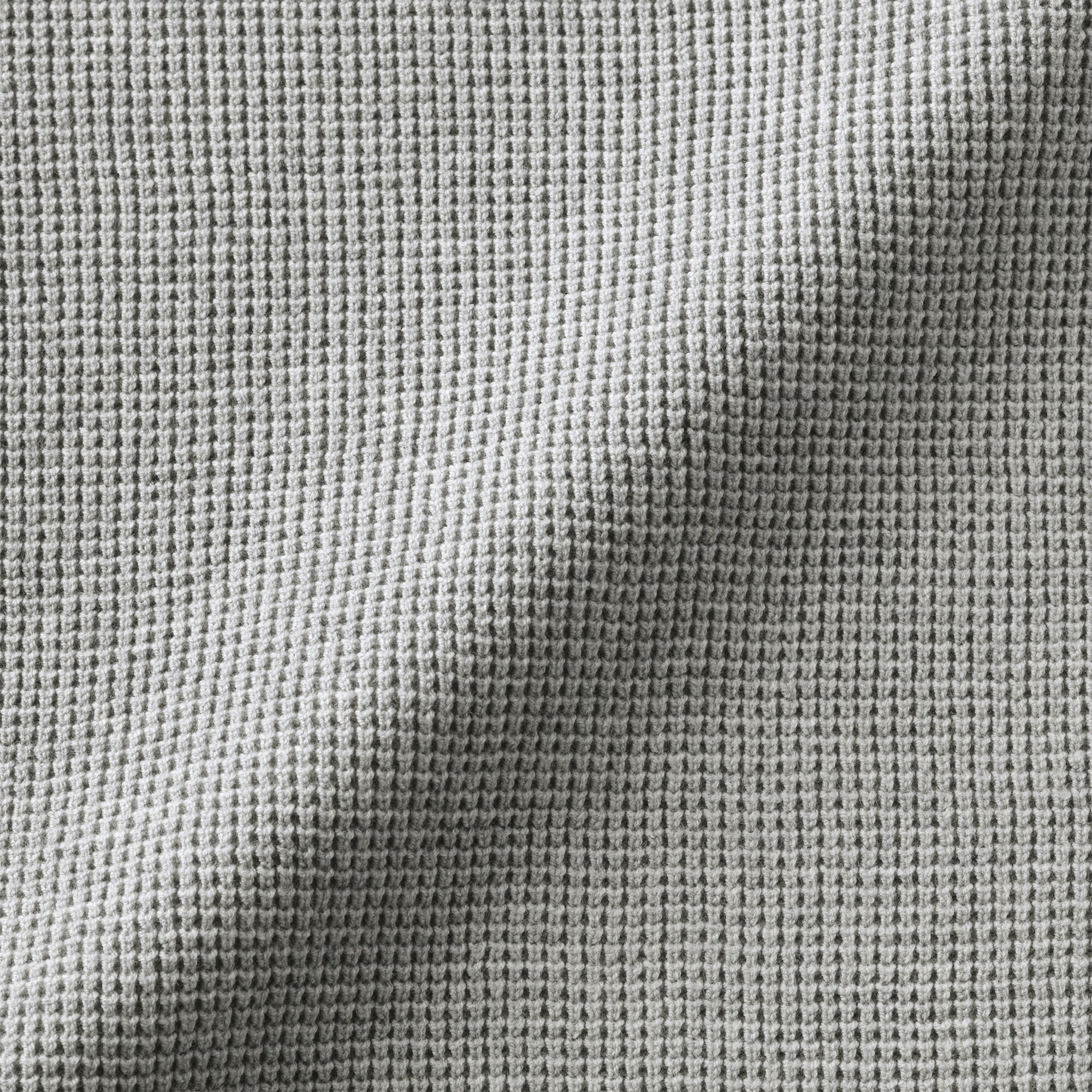 紳士　洗えるワッフル編みクルーネックセーター