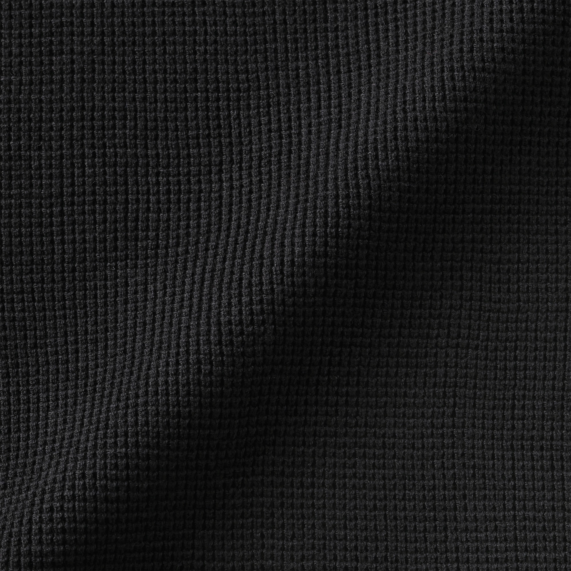 紳士　洗えるワッフル編みクルーネックセーター