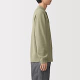 紳士　洗える畦編みポロセーター