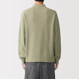 紳士　洗える畦編みポロセーター