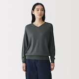 婦人　大豆繊維を使ったⅤネックセーター