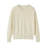 婦人　大豆繊維を使ったⅤネックセーター