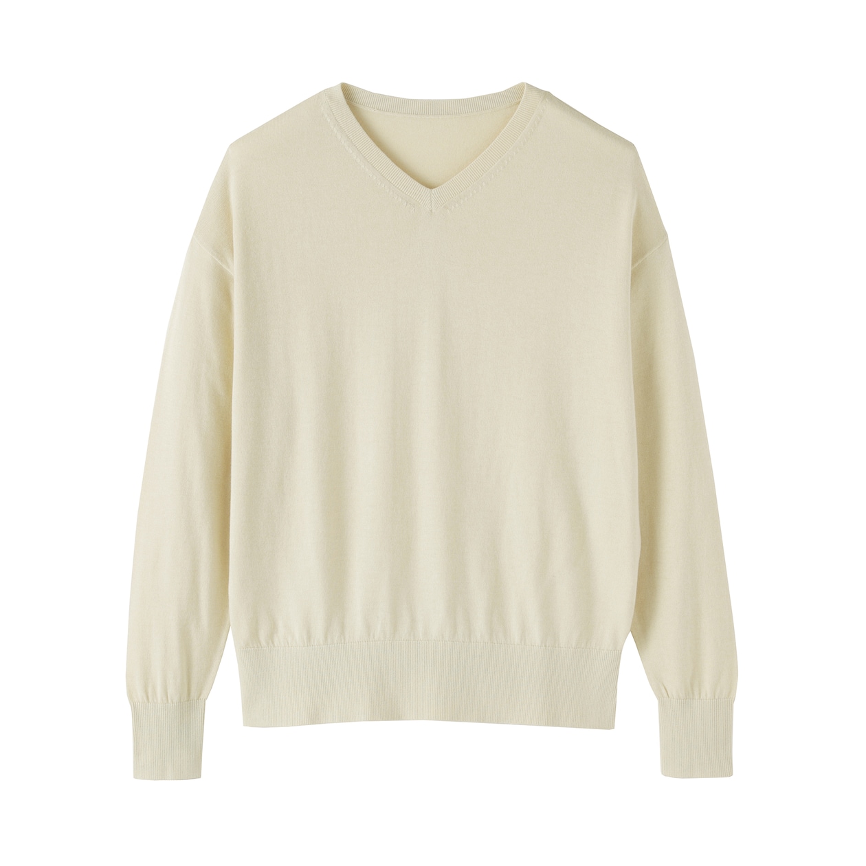 婦人　大豆繊維を使ったⅤネックセーター