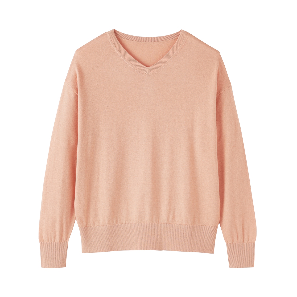 婦人　大豆繊維を使ったⅤネックセーター