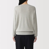 婦人　大豆繊維を使ったⅤネックセーター