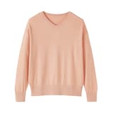 婦人　大豆繊維を使ったⅤネックセーター