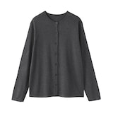 婦人　大豆繊維を使ったクルーネックカーディガン