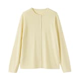 婦人　大豆繊維を使ったクルーネックカーディガン