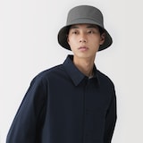 ＵＶカット透湿撥水　防水テープ使いバケットハット