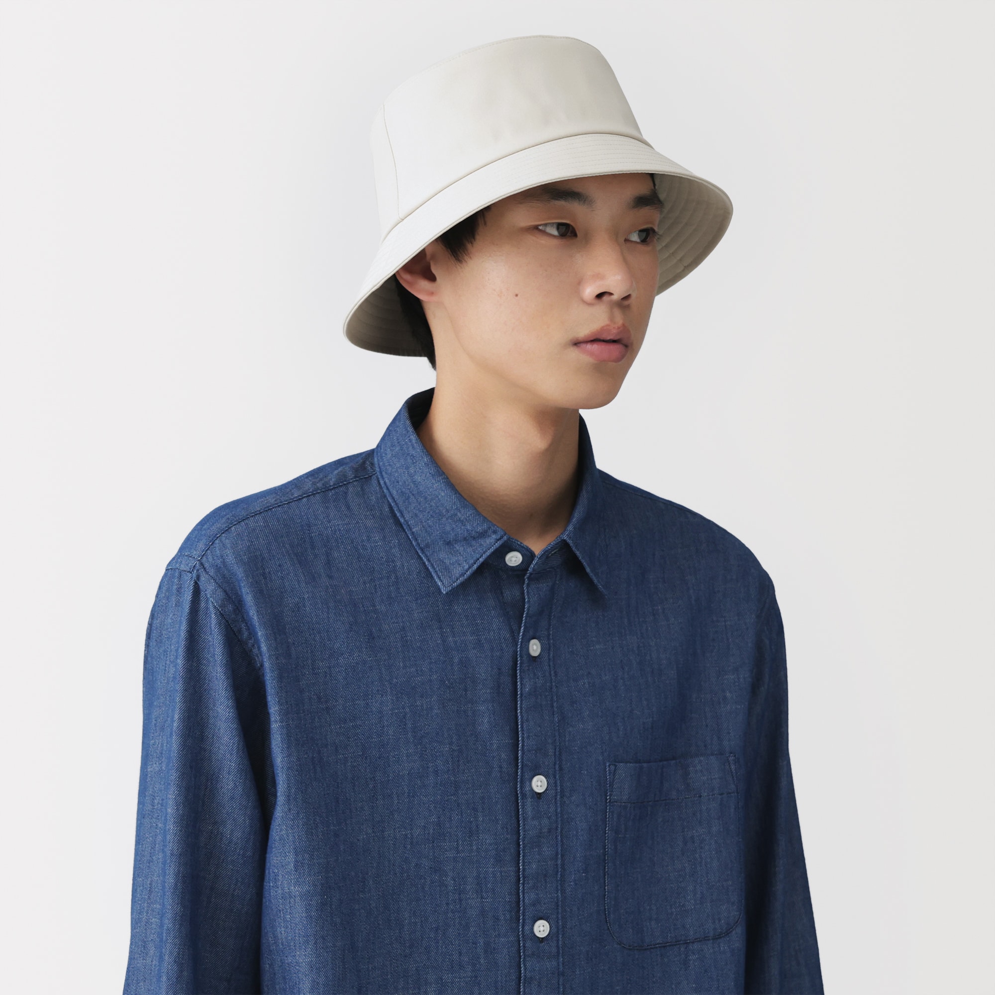 ＵＶカット透湿撥水　防水テープ使いバケットハット