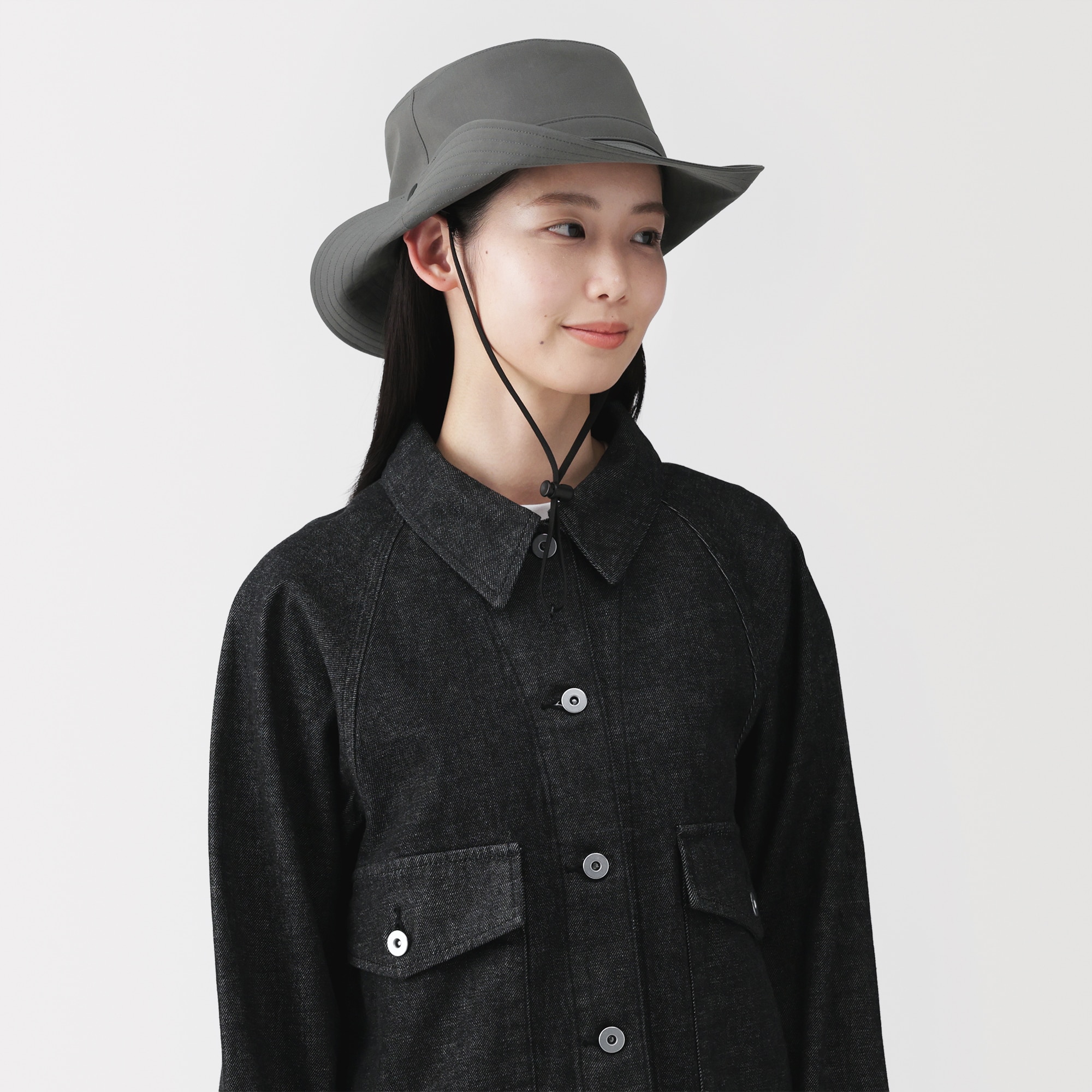 ＵＶカット透湿撥水　防水テープ使いサファリハット