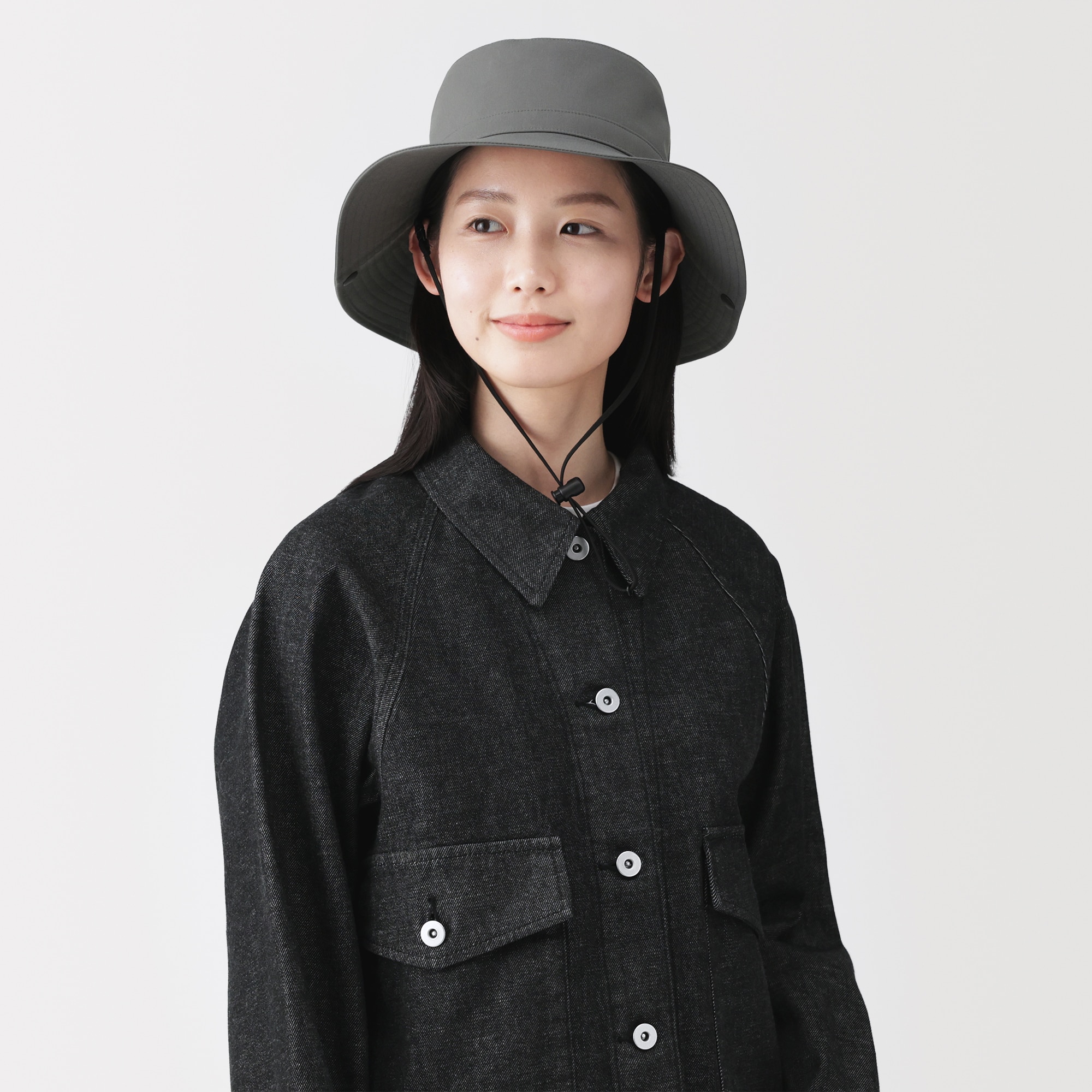 ＵＶカット透湿撥水　防水テープ使いサファリハット