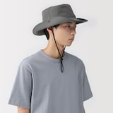 ＵＶカット透湿撥水　防水テープ使いサファリハット
